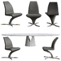 Giano by Cattelan Italia - Стол + стул - 3D модель