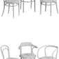 Thonet Chairs 209P 214P 233P Upholstery - Стулья - 3D модель - фото 3