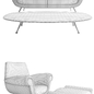 Minotti Albert & Ile Sofa - Диваны - 3D модель - фото 3
