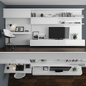 TV stand set 027 - ТВ стенка - 3D модель