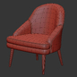 Source Furniture - DA VINCI 06 100 ARMCHAIR SF4T - Кресла - 3D модель - фото 3