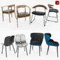 Fleming, Madison, Emilia and Gael chair - Стулья - 3D модель
