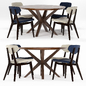 Coleman_chair and Legacy Kateri Round - Стол + стул - 3D модель