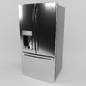 GE Refrigerator - Kitchen appliance - 3D model