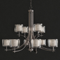 Kichler Tallie Antique Pewter 12-Light Chandelier - Подвесной - 3D модель