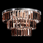 Restoration Hardware ALAINE CRYSTAL SMOKE GLASS FLUSHMOUNT Silver - Потолочный - 3D модель