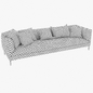 Modern sofa - Диваны - 3D модель - фото 4