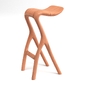Wooden bar chair - Стулья - 3D модель - фото 3
