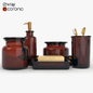 Restoration Hardware Pharmacy Amber Glass Bath Accessories - Декор для санузла - 3D модель