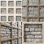 Panel small brick decor n1 / Малые панели из кирпичей - Другие предметы интерьера - 3D модель