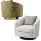 Camino Leather Swivel Chair Bernhardt Interiors - Кресла - 3D модель - фото 3