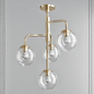 Branch Natural Aged Brass 4 Light Chandelier by Maxim Lighting - Подвесной - 3D модель