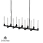 Люстра RH CANELLE Linear Chandelier 12 Modern Brass "Loft concept" - Подвесной - 3D модель