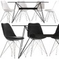 CultFurniture Eames Dinning Chair and 6ixty Web Table - Стол + стул - 3D модель - фото 2