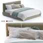 Sanders Upholstered Bed By Ditre Italia - Кровати - 3D модель