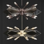 Italian Glass Chandelier by Veca - Подвесной - 3D модель