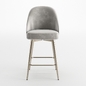 Mid-Century Velvet Swivel Counter Stool - Стулья - 3D модель - фото 2