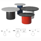 Button table set. B&B Italia - Столы - 3D модель - фото 2