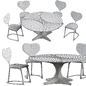 Product Detail - Lily Pad Table and Chairs II - Стол + стул - 3D модель - фото 2