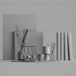Decor Set 01 - Декоративный набор - 3D модель - фото 2