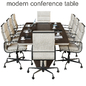 conference table01 - Офисная мебель - 3D модель - фото 2