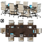 conference table01 - Офисная мебель - 3D модель