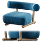 Pipe chair collection by Sebastian Herkner for Moroso - Кресла - 3D модель