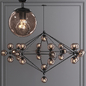 Modo 8 Sided Chandelier 27 Globes Black and Smoke Glass - Подвесной - 3D модель - фото 2