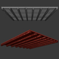 Wooden pitched ceiling  / Деревянный скатный потолок - Разное - 3D модель - фото 4