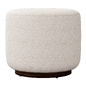 Sinclair Round Boucle Ottoman Whistler Oyster Suede by Four Hands - Другая мягкая мебель - 3D модель - фото 2
