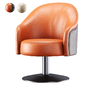 Amanda leather armchair / Круглое кожаное кресло - Кресла - 3D модель