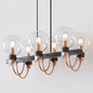 Bauhaus Chandelier with Lights Bronze Satin Brass - Подвесной - 3D модель - фото 3