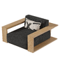 RH BAHIA LOUNGE CHAIR Natural Teak - Кресла - 3D модель - фото 4