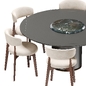 Calligaris Talks dining table - Стол + стул - 3D модель - фото 2