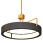 Pemberton 18"W Black Antique Brass Ring LED Pendant Light - Бра - 3D модель - фото 2