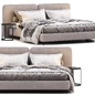 Minotti Tatlin Cover - Кровати - 3D модель - фото 2
