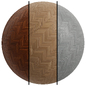 Fb147 Oak Wood Parquet Set | 3 Mat | 4k | Seamless - Напольные покрытия - 3D модель