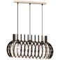 Large wooden hanging lamp Globe Stretch white gray or black - Подвесной - 3D модель