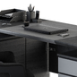 Manager Desk Gray and Black - Office Furniture 262 - Офисная мебель - 3D модель - фото 3