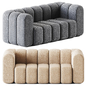 Sofa 3 seater Bob by Bla Station / Офисный диван - Диваны - 3D модель