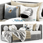 Modern sofa bed1 - Кровати - 3D модель