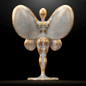 Butterfly Sculpture Italian Statuario marble - Скульптуры - 3D модель - фото 6