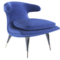 Anvil Solid Wood Linen Blend Lounge Chair - Кресла - 3D модель