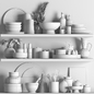kitchen_set_02 - Мелочь для кухни - 3D модель - фото 3