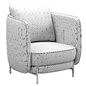 Fauteuil in tweed, Arcus design E. Gallina - Кресла - 3D модель - фото 5