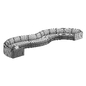CURVE WAVE SECTIONAL - Диваны - 3D модель - фото 5
