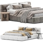 B&B Italia Tufty Bed - Кровати - 3D модель