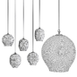 Large Bubble Pendant Satin Nickel and White Glass - Подвесной - 3D модель - фото 3