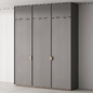 231 cabinet furniture 08 modular wardrobe cupboard 04 - Шкафы - 3D модель - фото 6