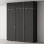 231 cabinet furniture 08 modular wardrobe cupboard 04 - Шкафы - 3D модель - фото 7